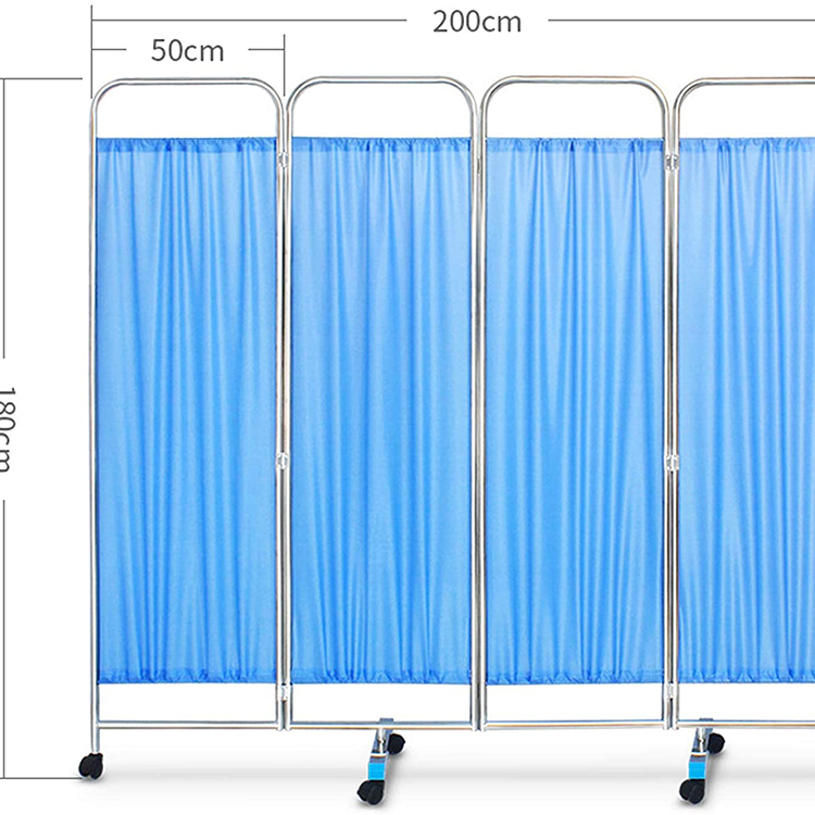 Pantalla de cama para el hogar de enfermería médica, cubículo ignífugo, divisor de privacidad, cortinas de partición, tela para cortina de sala